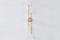 Astro Sconce 36.75" Height by Corbett Lighting - Vintage Brass Finish, Art Deco Design, Dimmable, ETL Listed