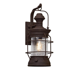 Atkins 22" Large Outdoor Wall Sconce by Troy Lighting in Heritage Bronze with Clear Glass Shade