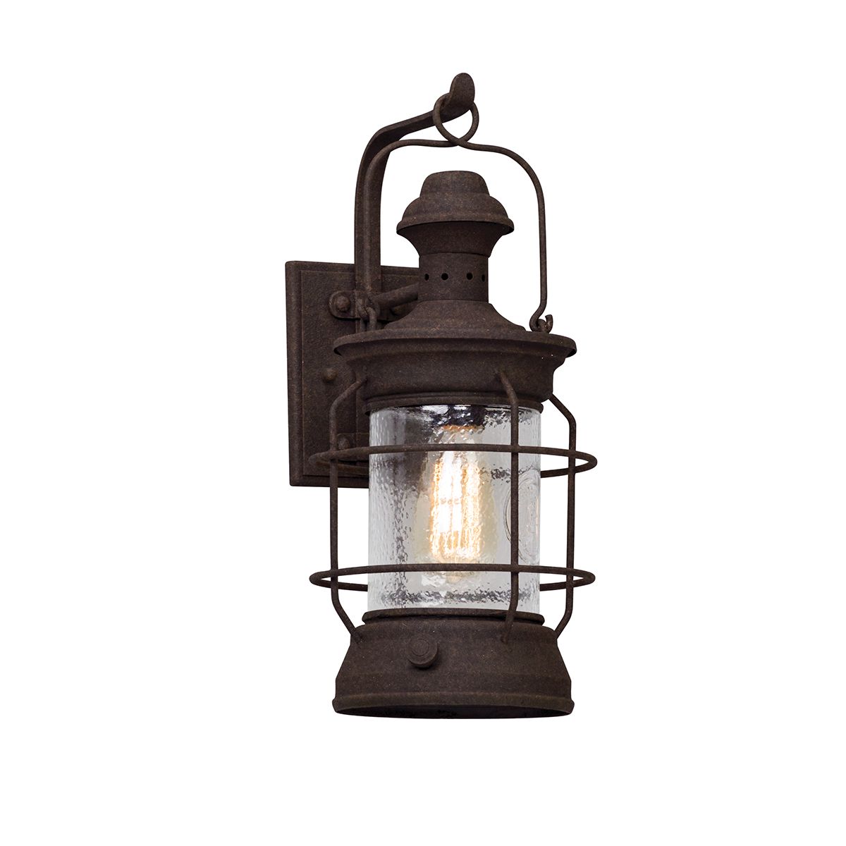Atkins Medium Outdoor Wall Sconce by Troy Lighting, Heritage Bronze, Dimmable, UL Wet Rated, 18" H