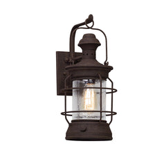 Atkins Medium Outdoor Wall Sconce by Troy Lighting, Heritage Bronze, Dimmable, UL Wet Rated, 18" H
