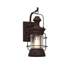 Atkins Outdoor Wall Sconce 15.5” by Troy Lighting, Dimmable, Weather-Resistant, Heritage Bronze Finish