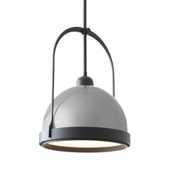 Hubbardton Forge Atlas 13.4" Small Pendant Light - Elegant Two-Tone Design with Dimmable Capability