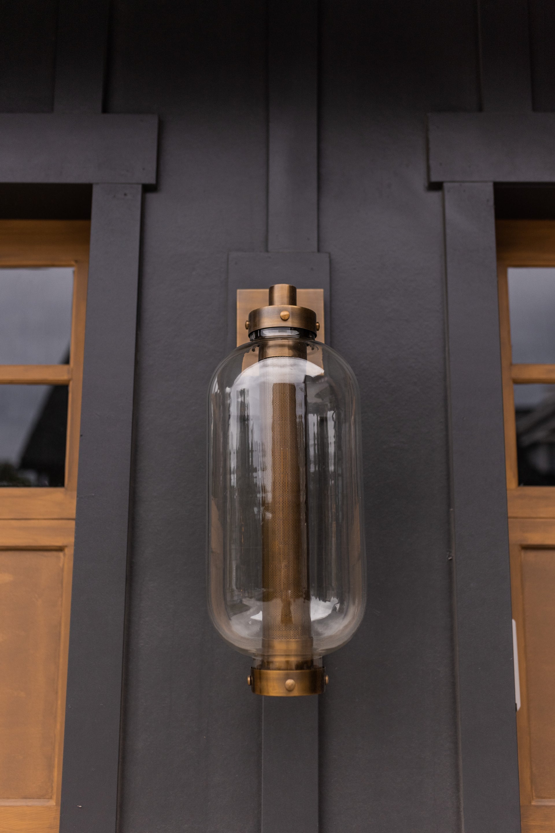 Atwater Large Wall Sconce 26" Height by Troy Lighting, Patina Brass Finish, UL Wet Rated, Dimmable
