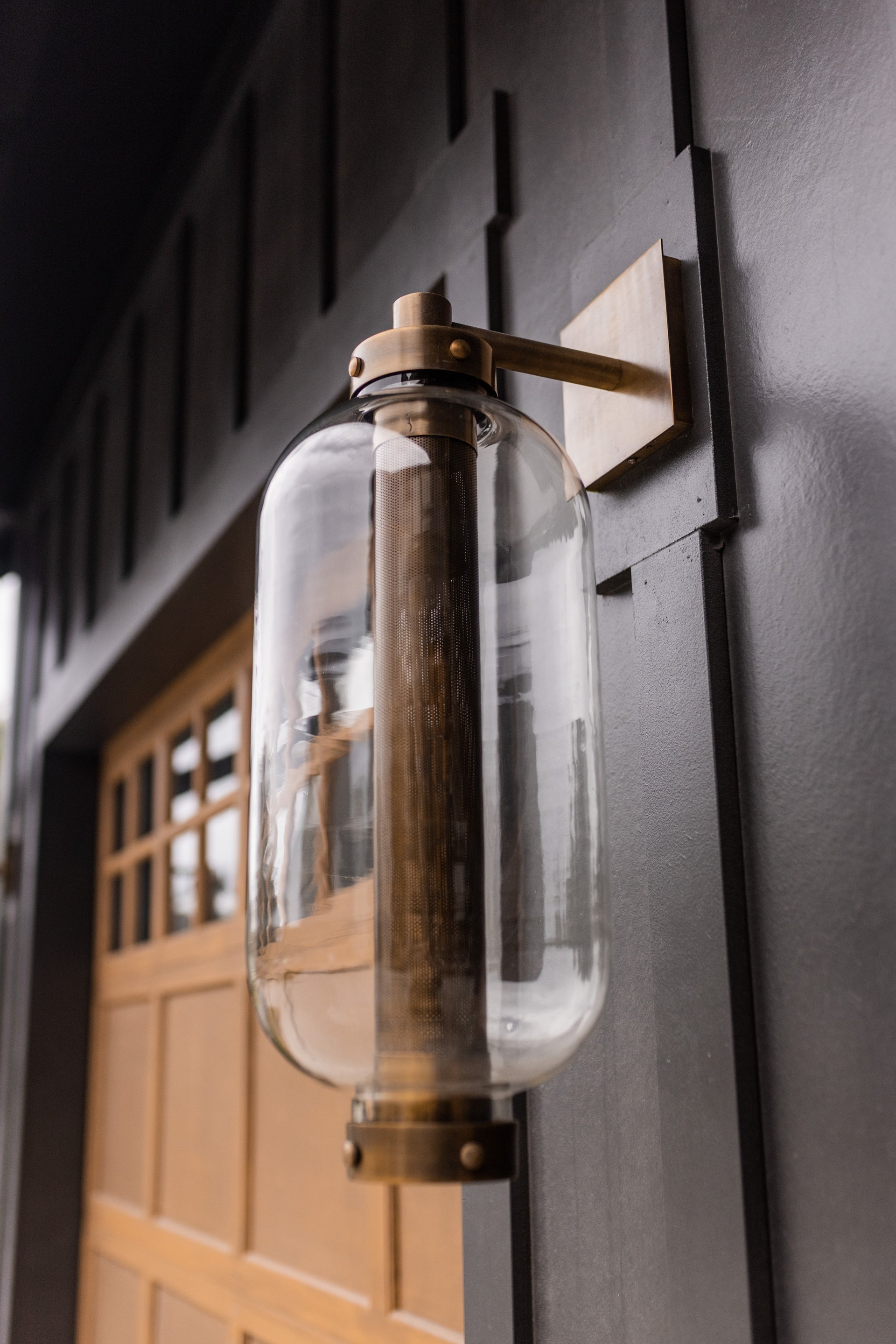 Atwater Large Wall Sconce 26" Height by Troy Lighting, Patina Brass Finish, UL Wet Rated, Dimmable