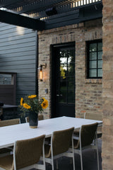 Atwater Wall Sconce 18.75" Height by Troy Lighting, Patina Brass Finish, Weather-Resistant Design