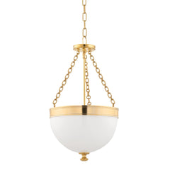 Barrington Pendant Light 24"H x 14"W by Hudson Valley Lighting - Dimmable, 3 Lights, Multiple Finishes