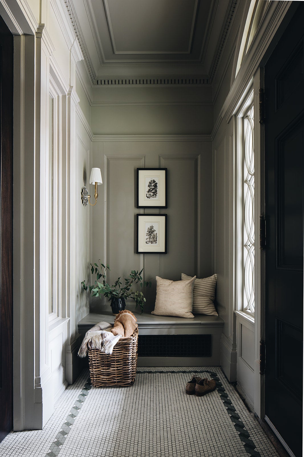 Barton Sconce by Hudson Valley Lighting with 20-Faceted Crystal and Elegant Aged Brass Finish
