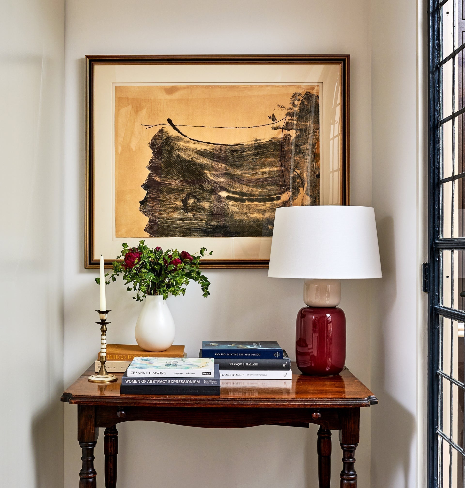 Mitzi Batya Table Lamp, 25.5" Elegant Aged Brass Finish, Dimmable Medium Base E26 Bulb, Versatile Style