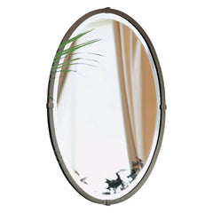 Hubbardton Forge 710004 Beveled Oval Mirror - Handcrafted Artistry with Versatile Finish Options