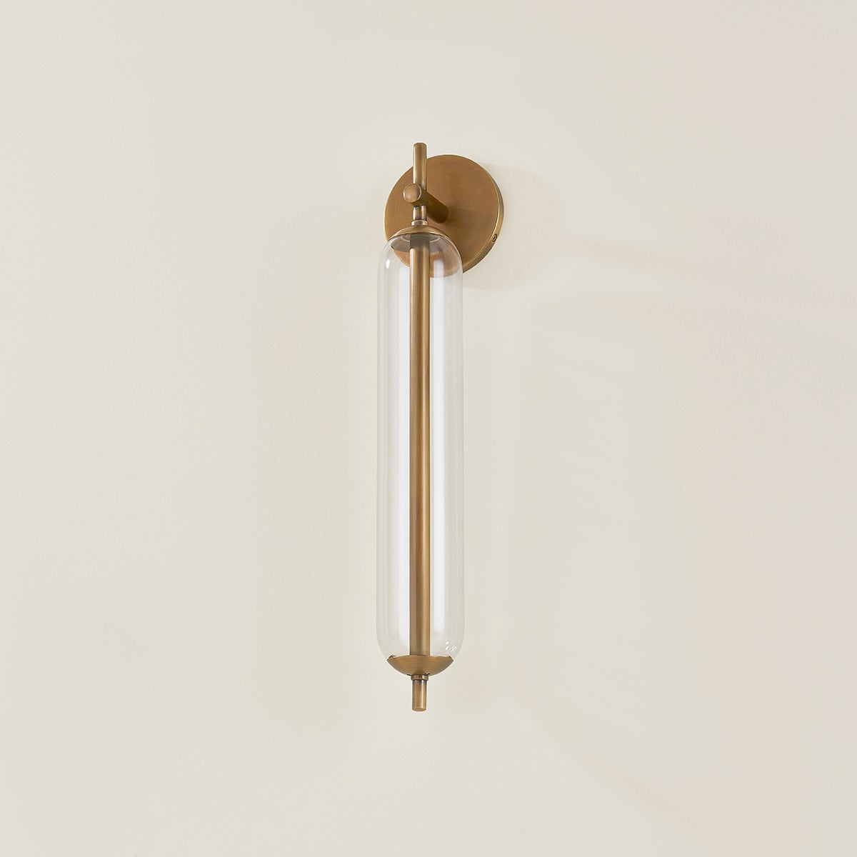 Blaze Large Outdoor Wall Sconce by Troy Lighting, Patina Brass Finish, Dimmable, ETL Wet Rated