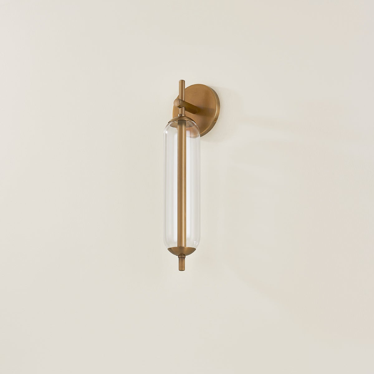 Blaze Outdoor Wall Sconce 16.5" Patina Brass LED Dimmable Wet Rated by Troy Lighting