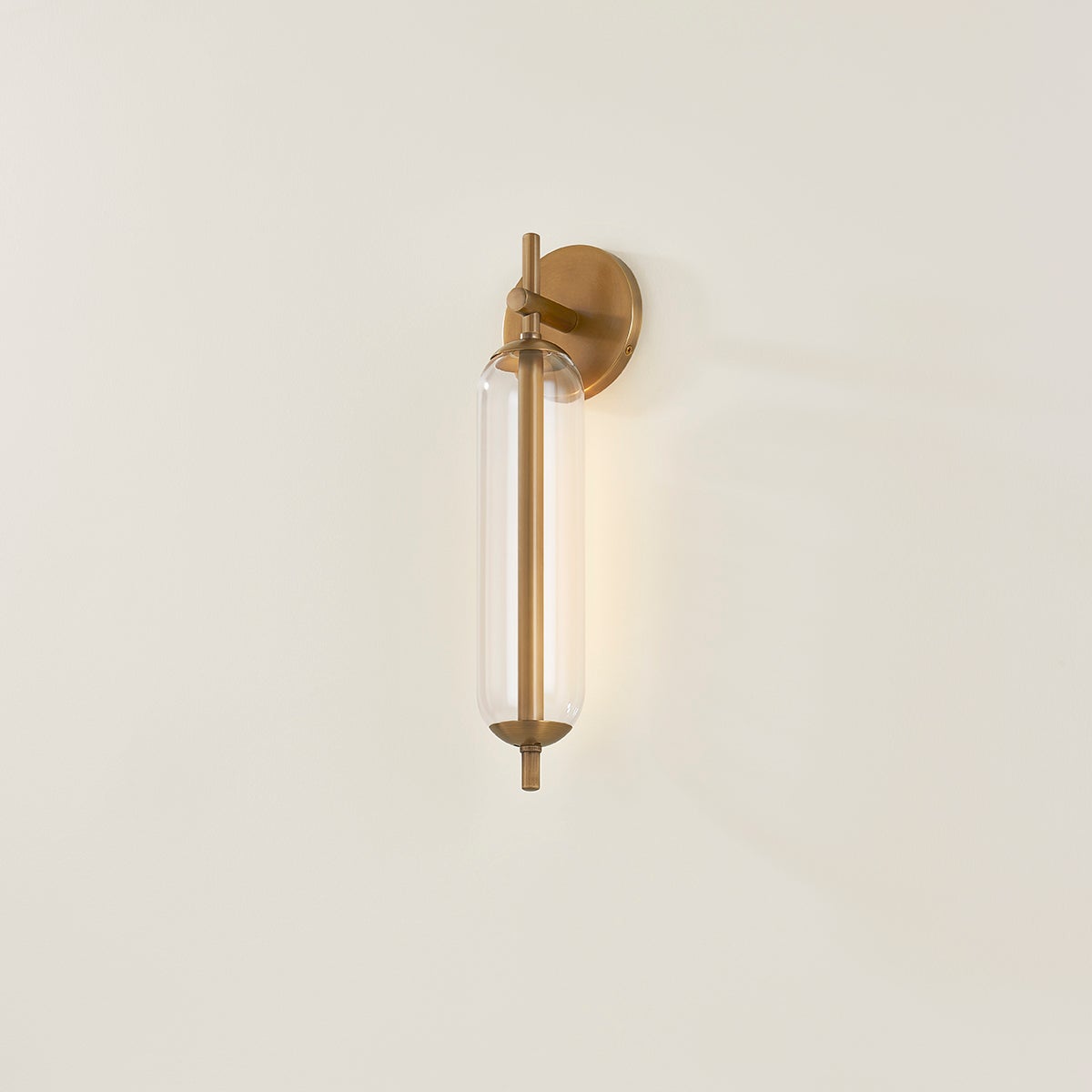 Blaze Outdoor Wall Sconce 16.5" Patina Brass LED Dimmable Wet Rated by Troy Lighting