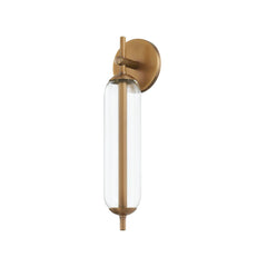 Blaze Outdoor Wall Sconce 16.5" Patina Brass LED Dimmable Wet Rated by Troy Lighting