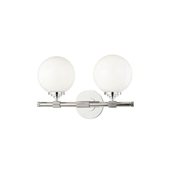 Bowery 2-Light Vanity Light by Hudson Valley Lighting - Modern Elegance, Dimmable, UL Damp Rated