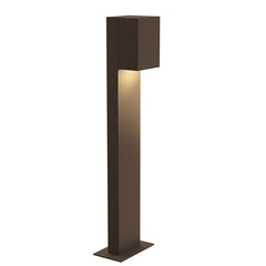 SONNEMAN 22-Inch Box LED Bollard Light, 1020 Lumens, Dimmable, Textured Bronze Finish, C-ETL-US Wet Rated