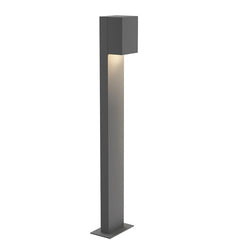 28-Inch SONNEMAN Box LED Bollard Light with Dimmable Warm Light and Textured Bronze Finish