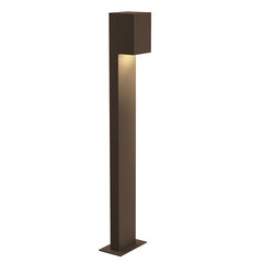 28-Inch SONNEMAN Box LED Bollard Light with Dimmable Warm Light and Textured Bronze Finish