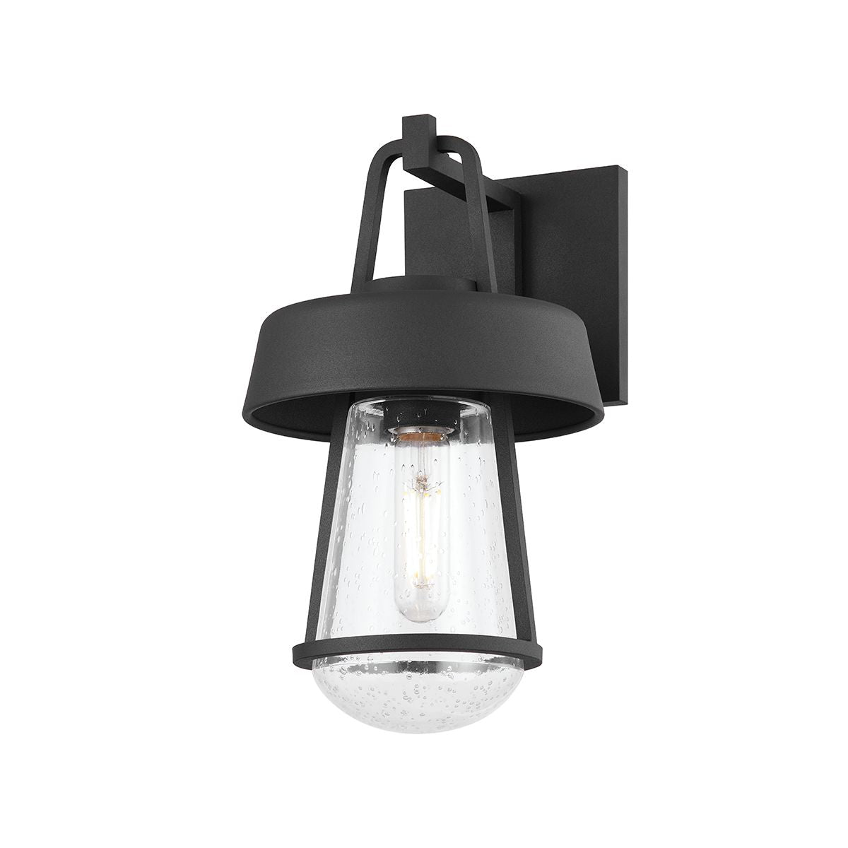 Brady Wall Sconce by Troy Lighting | Dimmable, Weather-Resistant Black Metal Outdoor Fixture