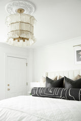 Brasher Chandelier 8 Light by Hudson Valley Lighting with Handmade Glass Panels, Soft Champagne Finish