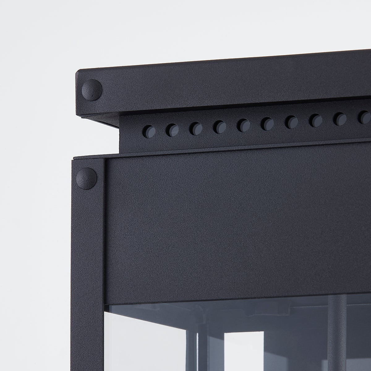 Braydan 17" Medium Outdoor Wall Sconce by Troy Lighting with Texture Black Metal Frame & Adjustable Lights
