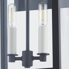 Braydan 17" Medium Outdoor Wall Sconce by Troy Lighting with Texture Black Metal Frame & Adjustable Lights