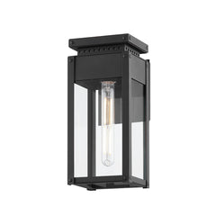 Braydan Outdoor Wall Sconce by Troy Lighting, 13" Height, Weather-Resistant, Texture Black Finish
