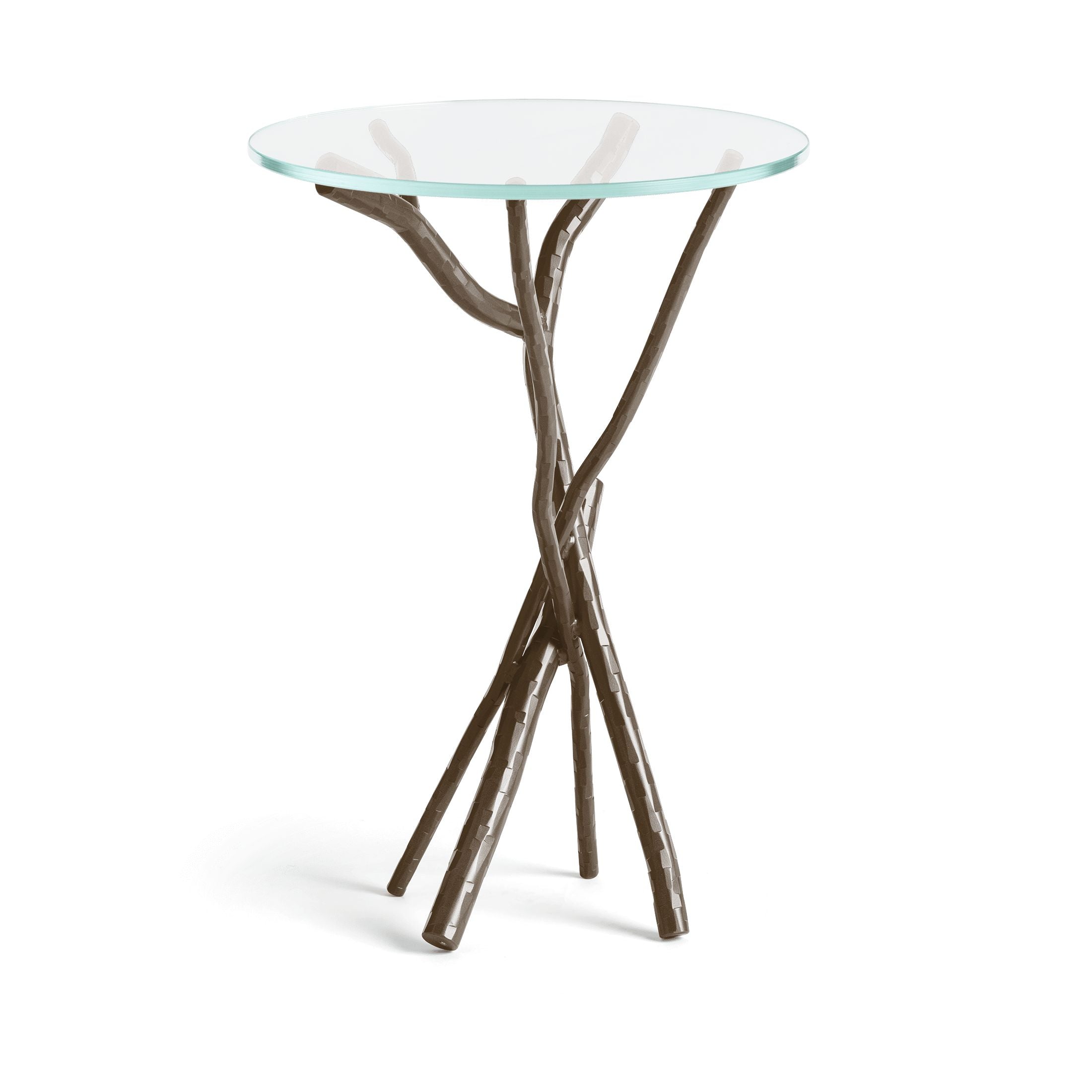 Brindille Accent Table by Hubbardton Forge - Handcrafted Elegance with Sculptural Base, 25.9" Height