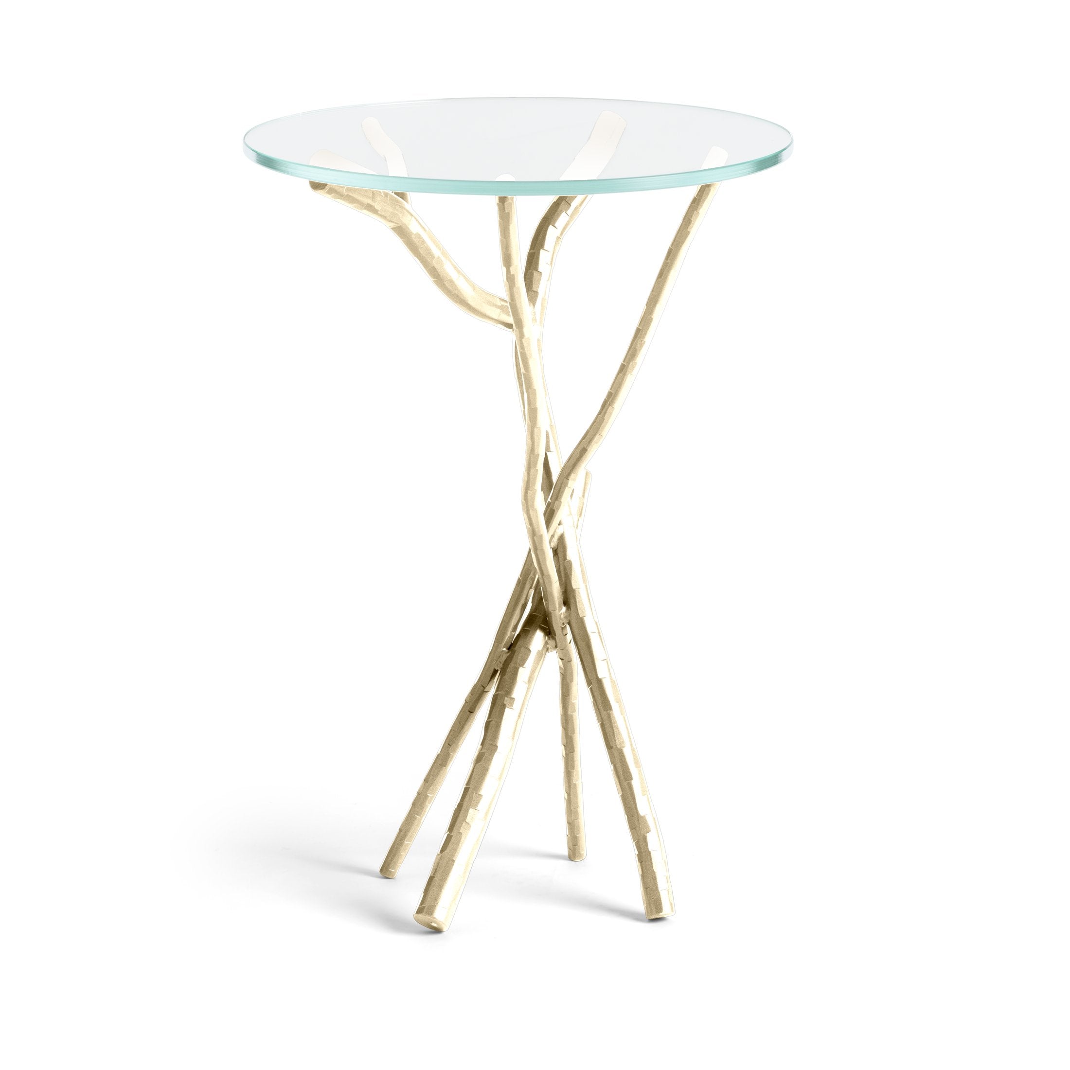 Brindille Accent Table by Hubbardton Forge - Handcrafted Elegance with Sculptural Base, 25.9" Height