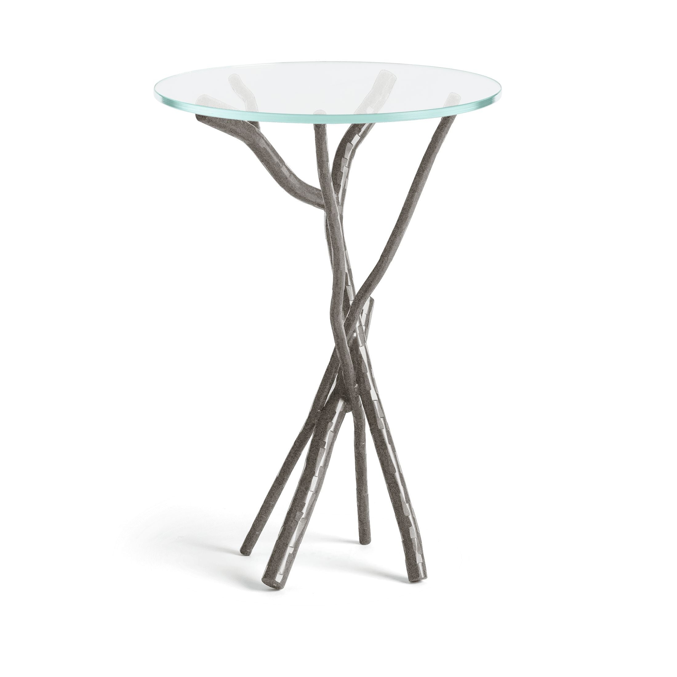 Brindille Accent Table by Hubbardton Forge - Handcrafted Elegance with Sculptural Base, 25.9" Height