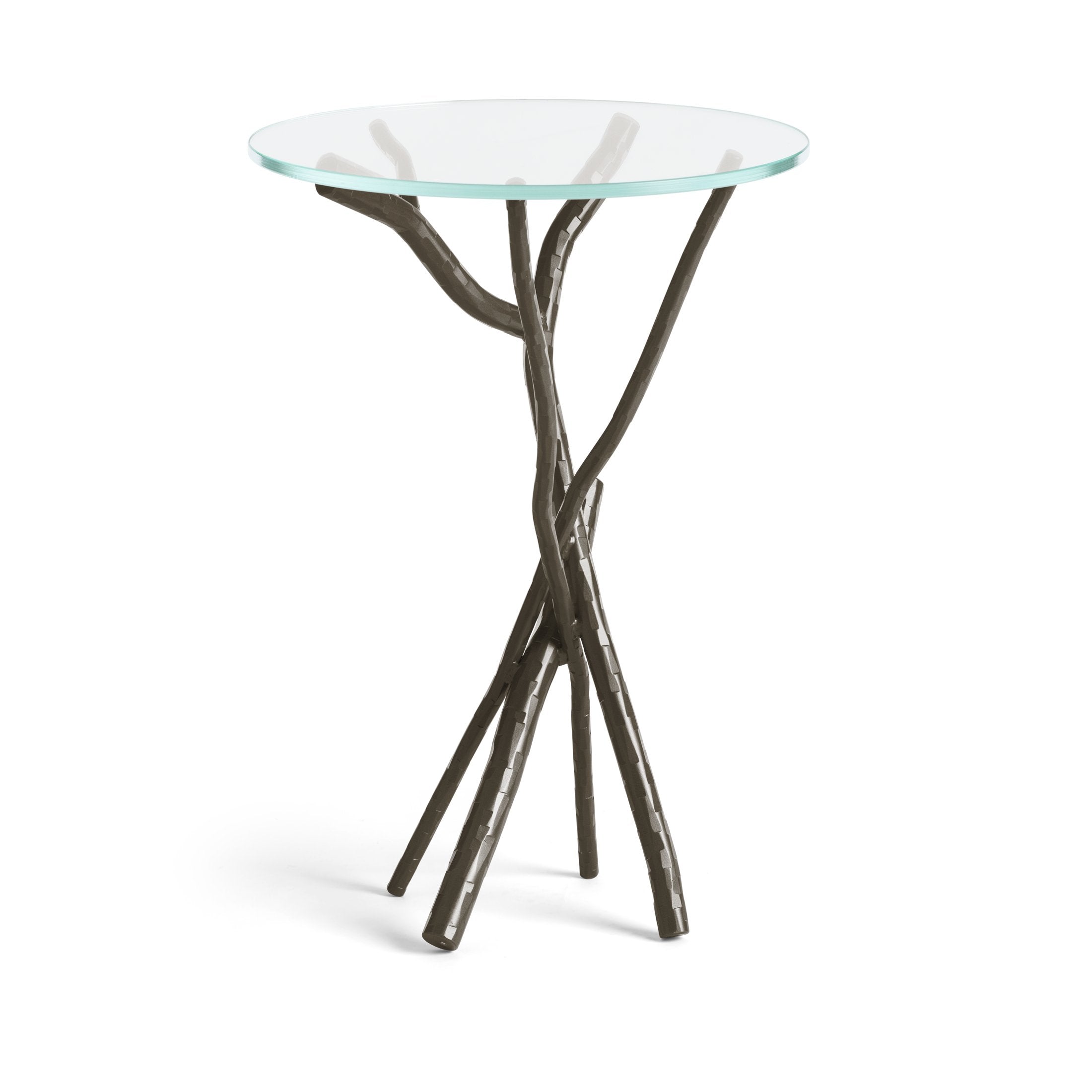 Brindille Accent Table by Hubbardton Forge - Handcrafted Elegance with Sculptural Base, 25.9" Height