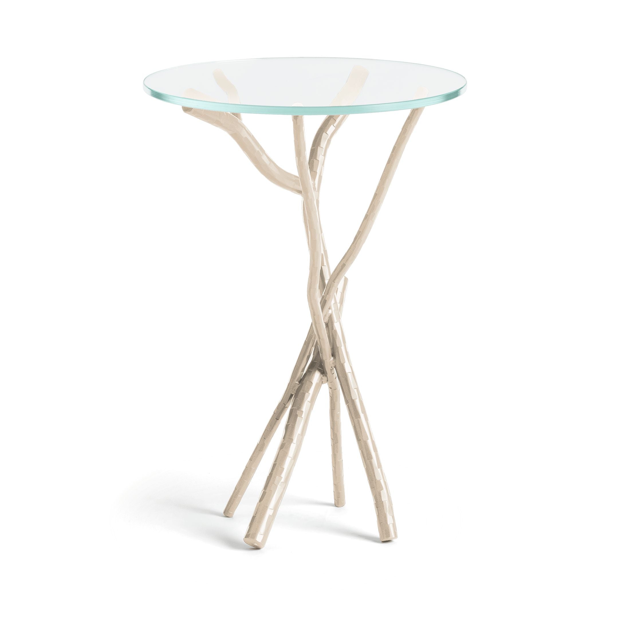 Brindille Accent Table by Hubbardton Forge - Handcrafted Elegance with Sculptural Base, 25.9" Height
