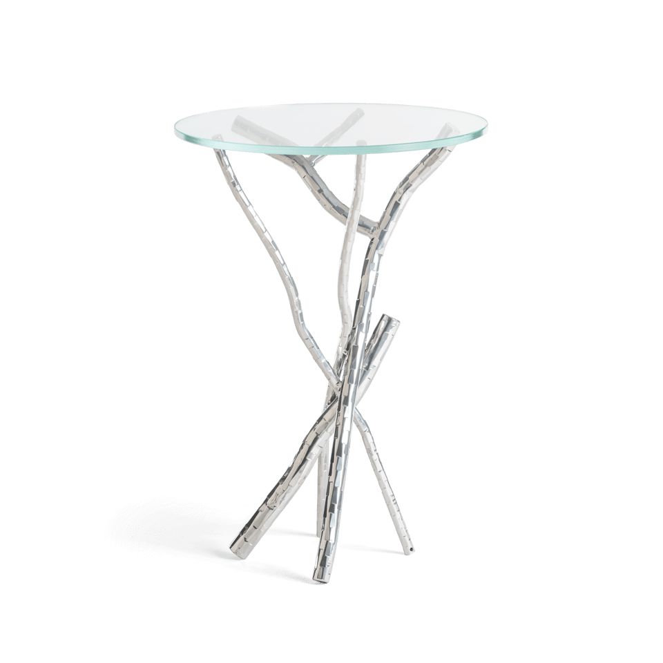Brindille Accent Table by Hubbardton Forge - Handcrafted Elegance with Sculptural Base, 25.9" Height