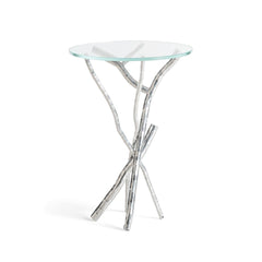 Brindille Accent Table by Hubbardton Forge - Handcrafted Elegance with Sculptural Base, 25.9" Height
