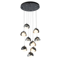 Brooklyn 9-Light Double Shade Pendant Chandelier by Hubbardton Forge – Dimmable & Versatile Design