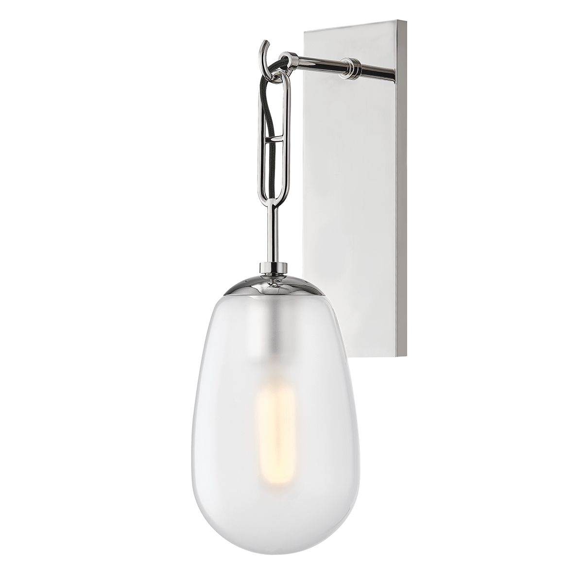 Hudson Valley 2101 Bruckner Wall Sconce - Dimmable Glass Shade, Elegant Design, 60W Max