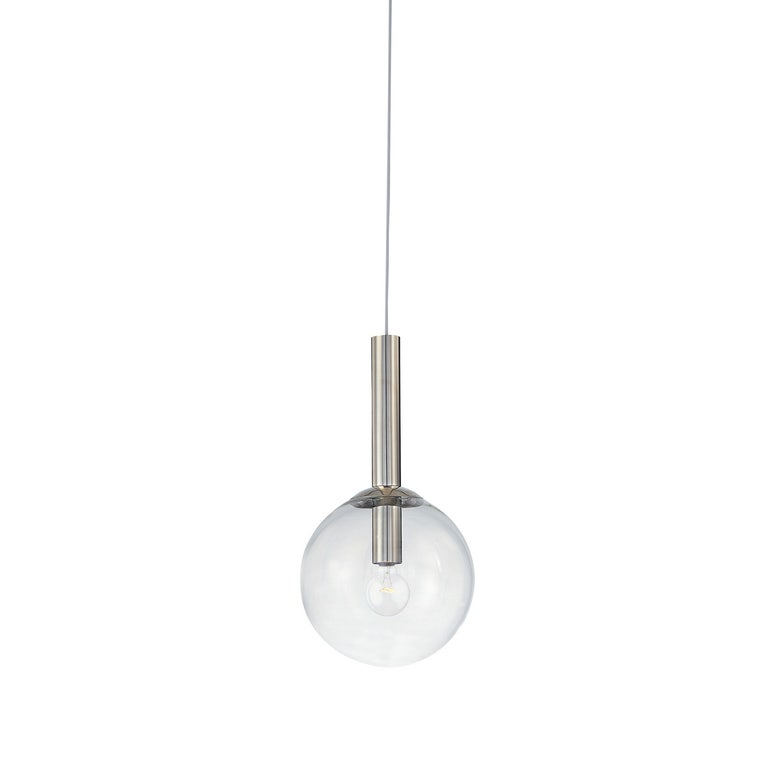 Bubbles 10-Inch Single Pendant Light Fixture by SONNEMAN - Mid-Century Modern Design with Dimmable Functionality