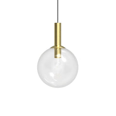 Bubbles 12-Inch Dimmable Pendant Light by SONNEMAN - Mid-Century Modern Design in Glass and Metal