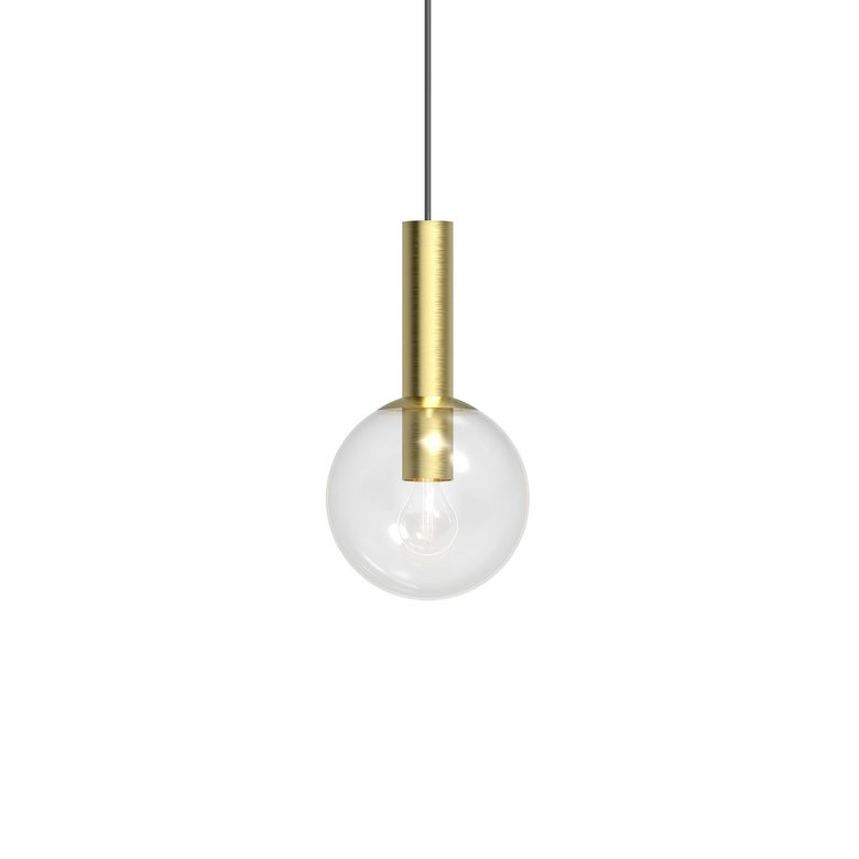 Bubbles 8-Inch Single Pendant Light by SONNEMAN - Dimmable, Versatile Height, Clear Glass Shade
