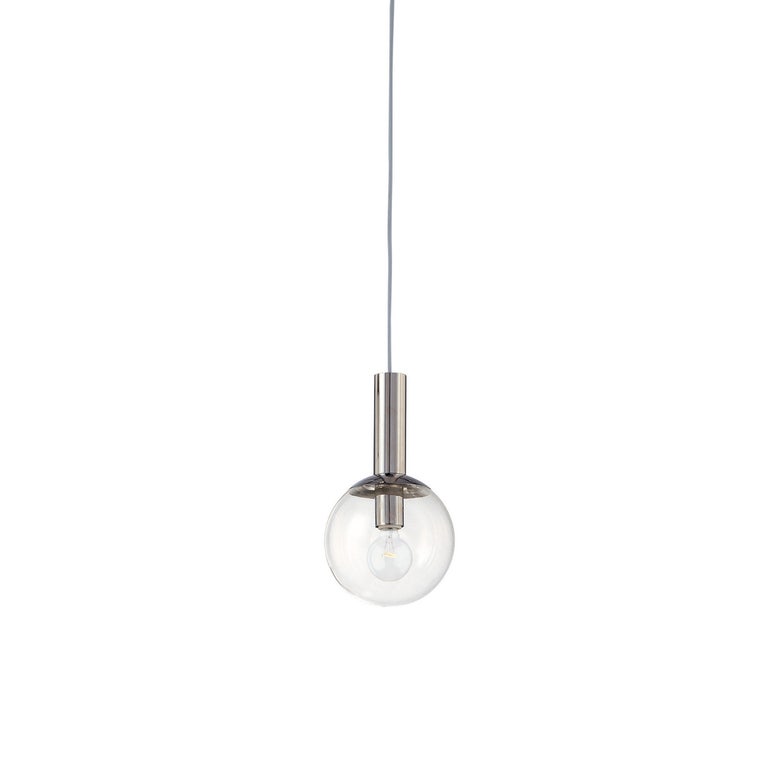 Bubbles 8-Inch Single Pendant Light by SONNEMAN - Dimmable, Versatile Height, Clear Glass Shade