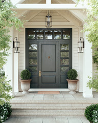 Burbank 24.75" Large Outdoor Wall Sconce by Troy Lighting with Dimmable Clear Seeded Glass Shade