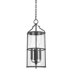 Burbank Outdoor Hanging Lantern by Troy Lighting, Adjustable 27.25"-96.25", 4-Light, UL Wet Rated