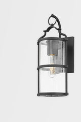 Burbank Outdoor Wall Sconce by Troy Lighting, Textured Black Finish, Dimmable, Weather-Resistant