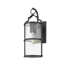 Burbank Outdoor Wall Sconce by Troy Lighting, Textured Black Finish, Dimmable, Weather-Resistant
