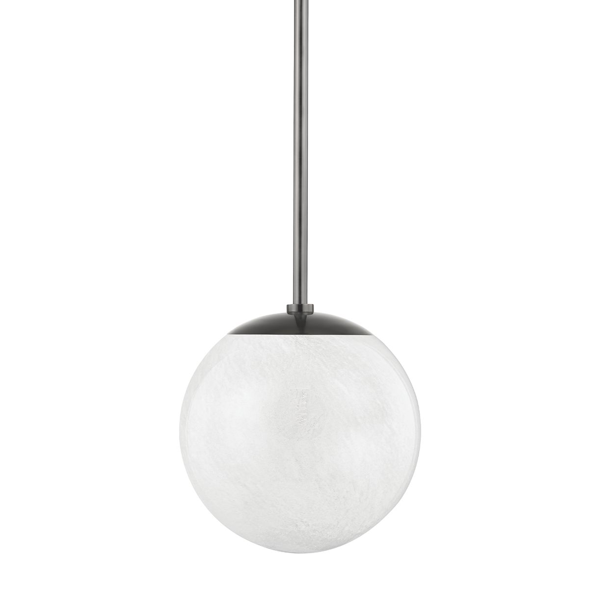 Burlington Mini Pendant Light by Hudson Valley Lighting with Clear Glass Shade, Aged Brass or Black Nickel Finish