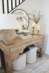 Calabria Table Lamp 20.5"H by Troy Lighting with Dimmable Feature and Linen Shade in Sienna Finish