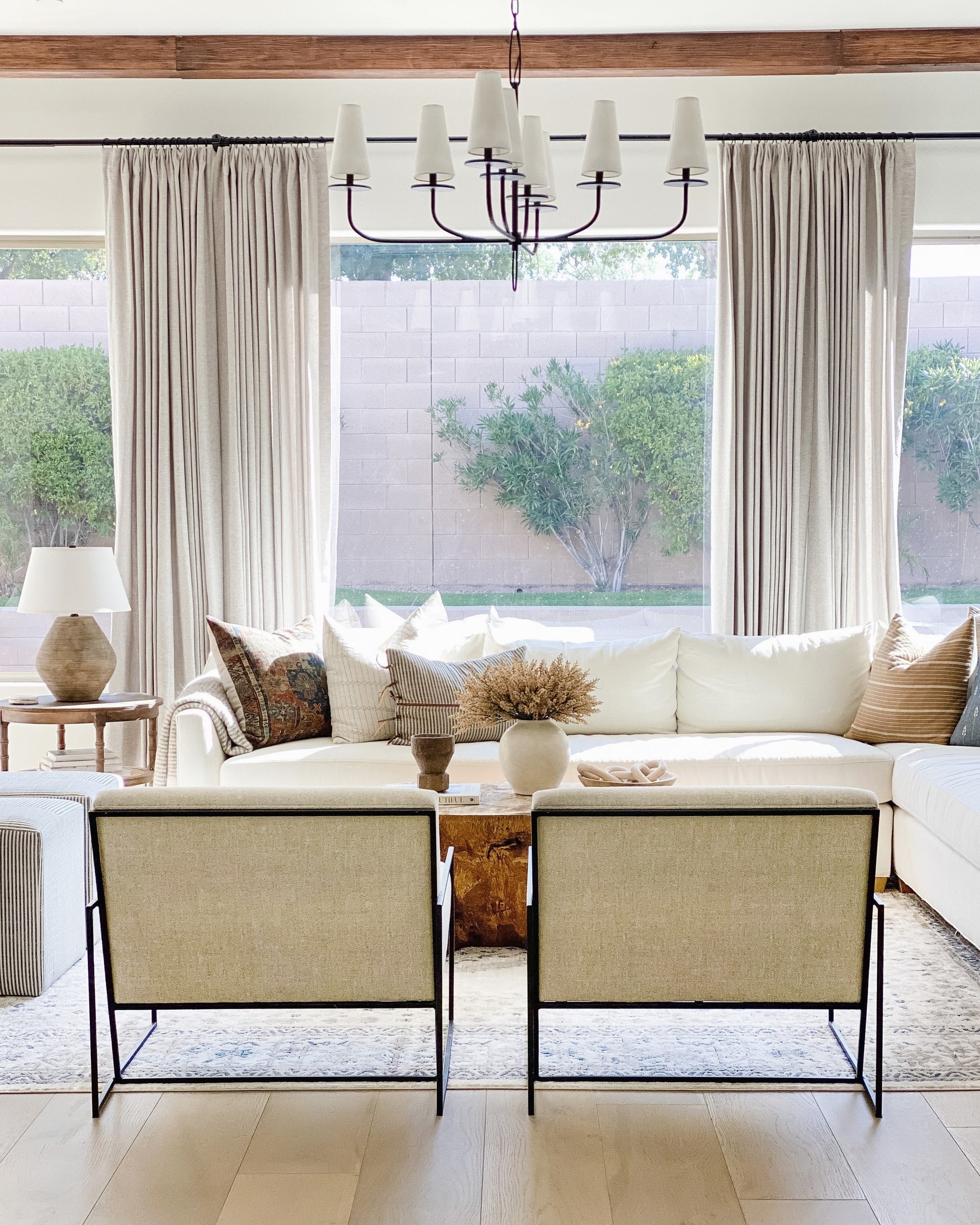Calabria Table Lamp 20.5"H by Troy Lighting with Dimmable Feature and Linen Shade in Sienna Finish
