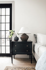 Calabria Table Lamp 20.5" Tall by Troy Lighting with Rustco Finish and Dimmable Hardback Linen Shade