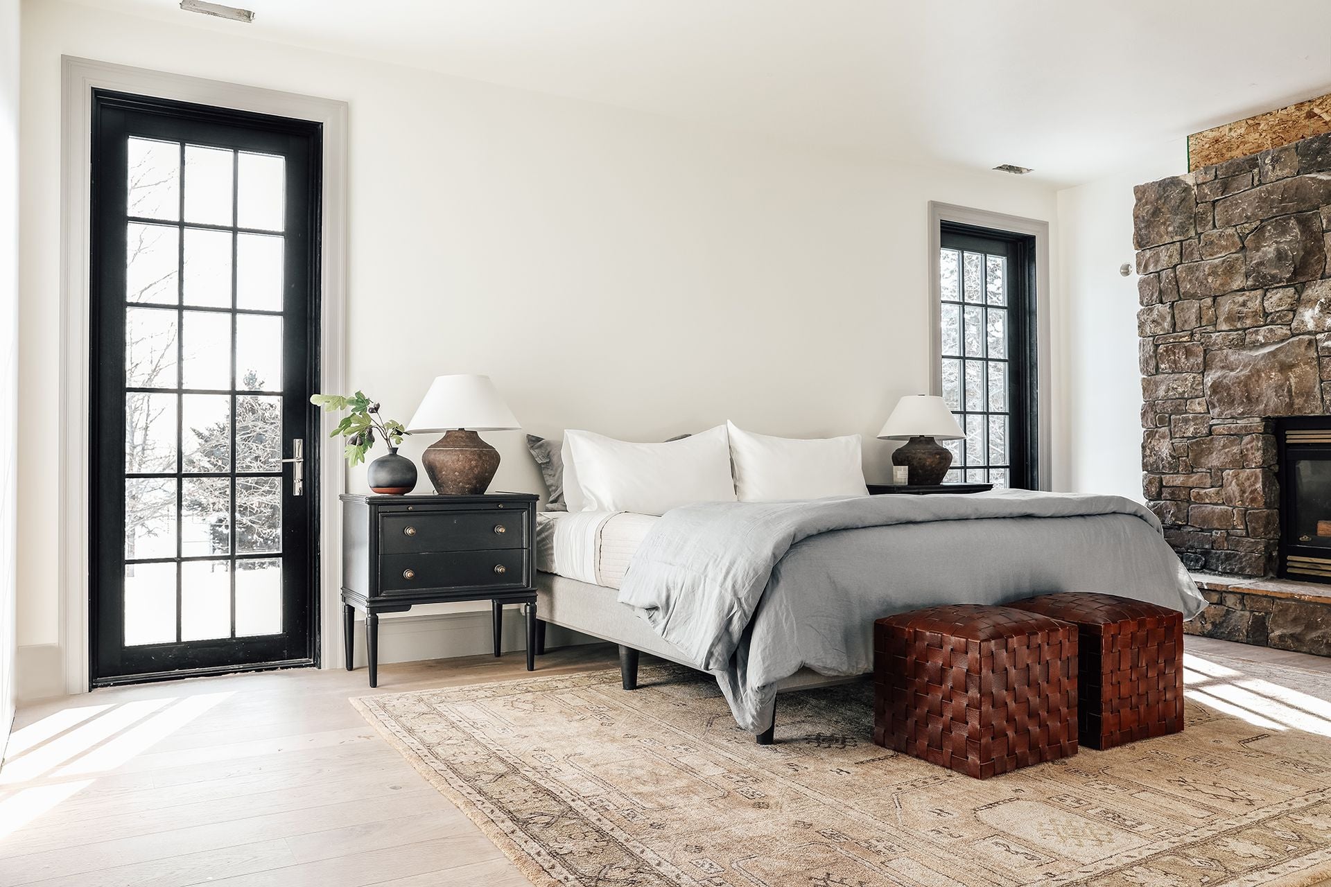 Calabria Table Lamp 20.5" Tall by Troy Lighting with Rustco Finish and Dimmable Hardback Linen Shade
