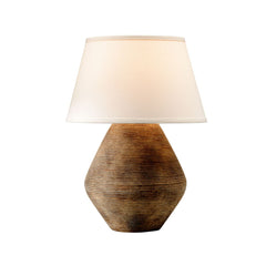 Calabria Table Lamp 22" by Troy Lighting PTL1011, Dimmable with Elegant Off-White Shade