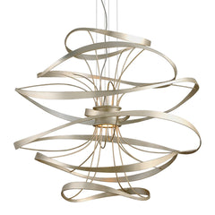 Calligraphy Large Chandelier by Corbett Lighting - Handcrafted Design, Dimmable, 1300 Lumens, 24”H x 26”W